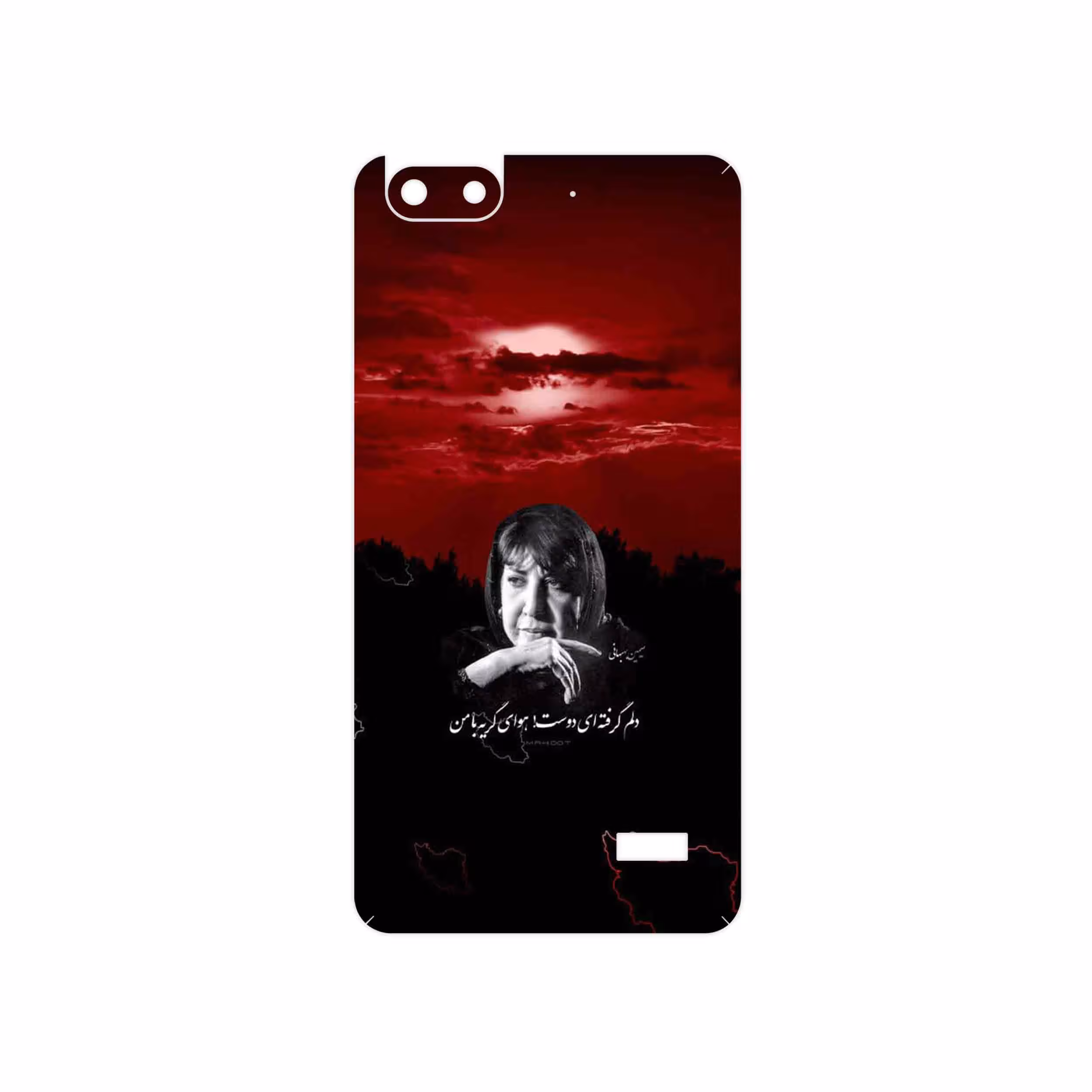 برچسب پوششی ماهوت مدل Simin Behbehani مناسب برای گوشی موبایل آنر 4C