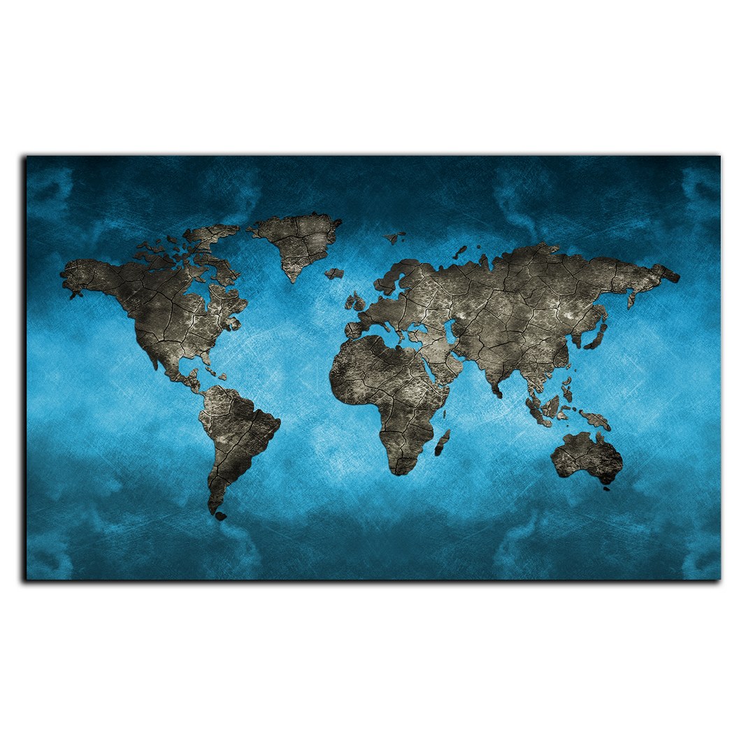 تابلو شاسی بکلیت طرح نقشه ی جهان و قاره ها مدل SH-9216