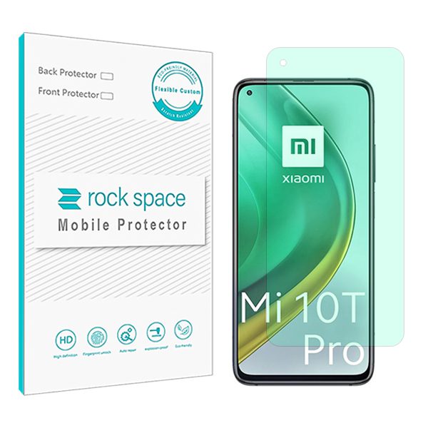 گلس شیائومی Xiaomi Mi 10T Pro 5G مدل نانو هیدروژل گرین لایت برند راک اسپیس کد S
