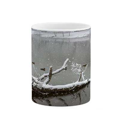 ماگ کاکتی طرح منظره برفی مدل mgs14847