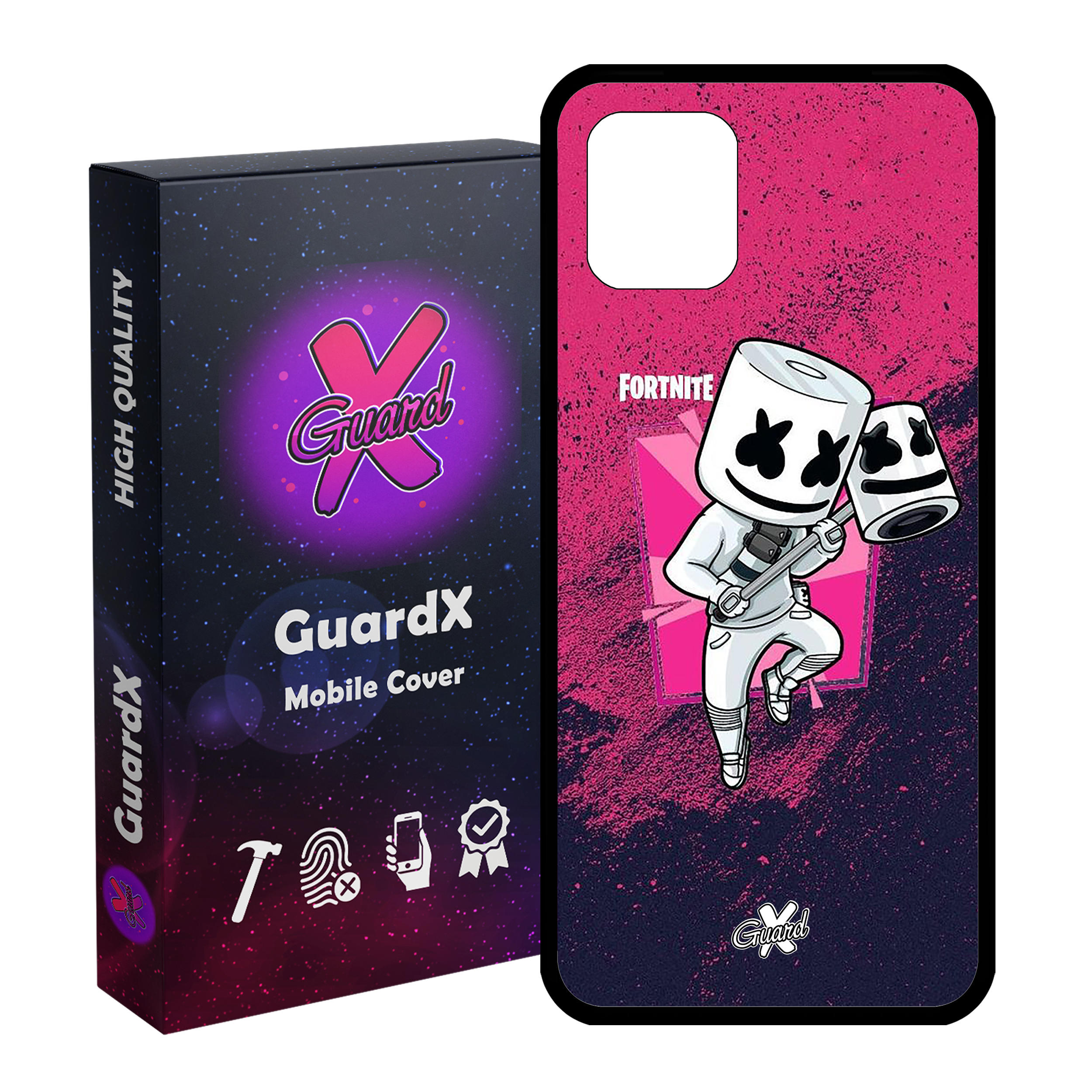 کاور گارد ایکس طرح Fortnite مدل Glass10031 مناسب برای گوشی موبایل سامسونگ Galaxy Note 10 Lite