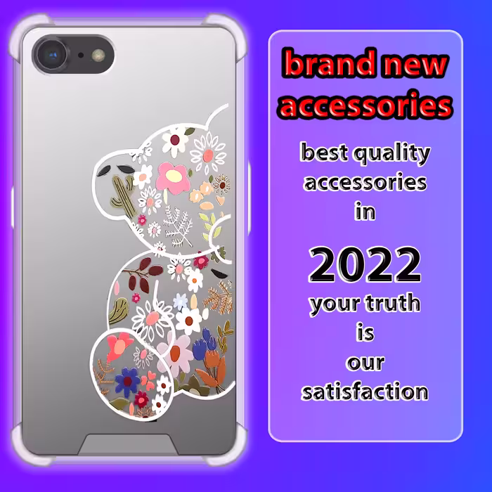کاور لاین کینگ مدل آینه ایی نشکن طرح خرس مناسب برای گوشی موبایل اپل iPhone 7 8