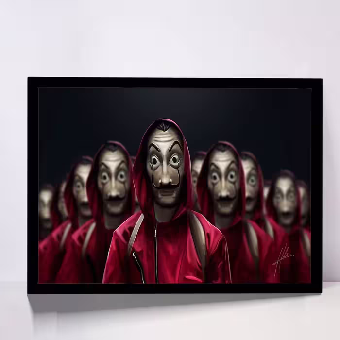 تابلو مدل money heist netflix کد F-10010