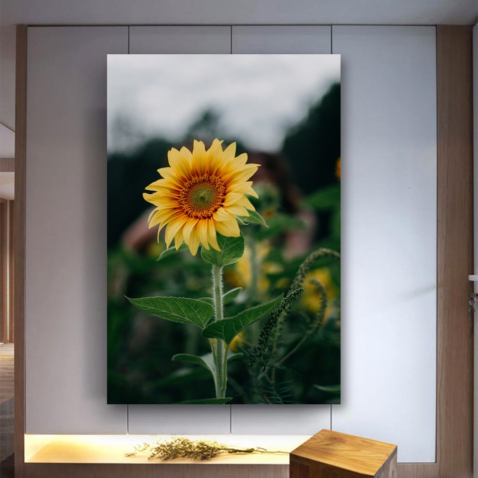 تابلو شاسی طرح گل آفتابگردان کد2