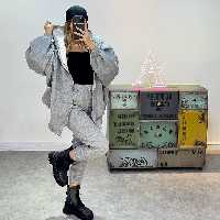 ست هودی لش و جاگر  فیری سایز36تا46نهایت 48