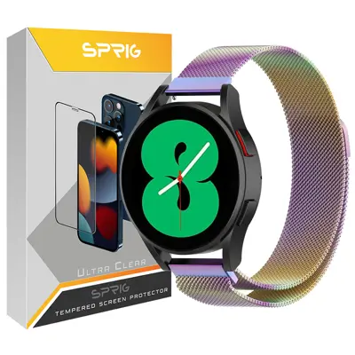 بند اسپریگ مدل New Milanese مناسب برای ساعت هوشمند سامسونگ Galaxy Watch Active 1 / Active 2 40mm / Active 2 44mm / Watch 3 size 41mm / Galaxy Watch 4 40mm / watch 4 42mm / watch 4 44mm / watch 4 46mm