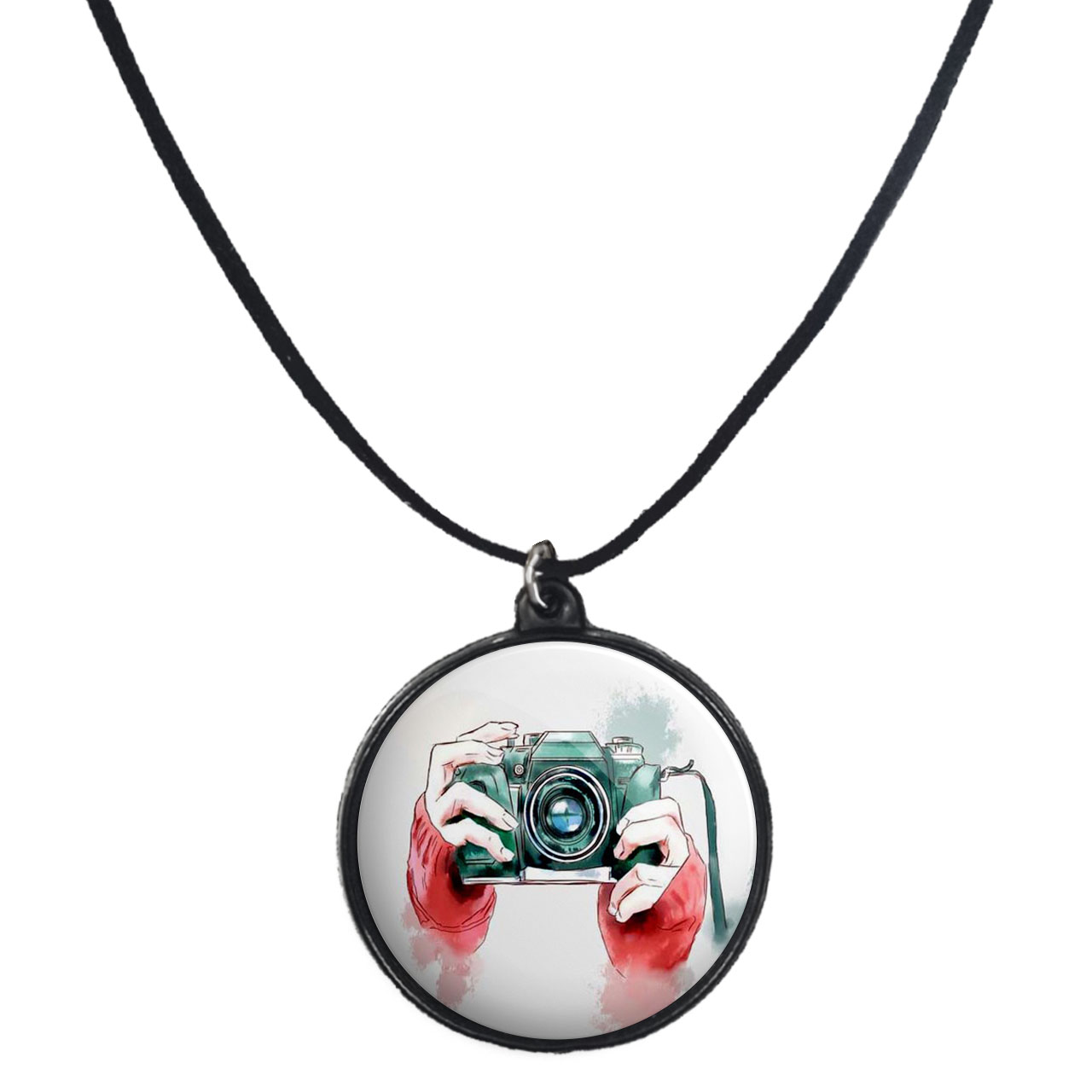 گردنبند پرمانه طرح عکاس کد pmb.223 مدل دو طرفه