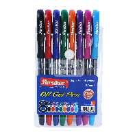 بسته 8 خودکار رنگی پارسیکار کد 109PARSIKAR 8 COLOURS GEL PEN CODE 109