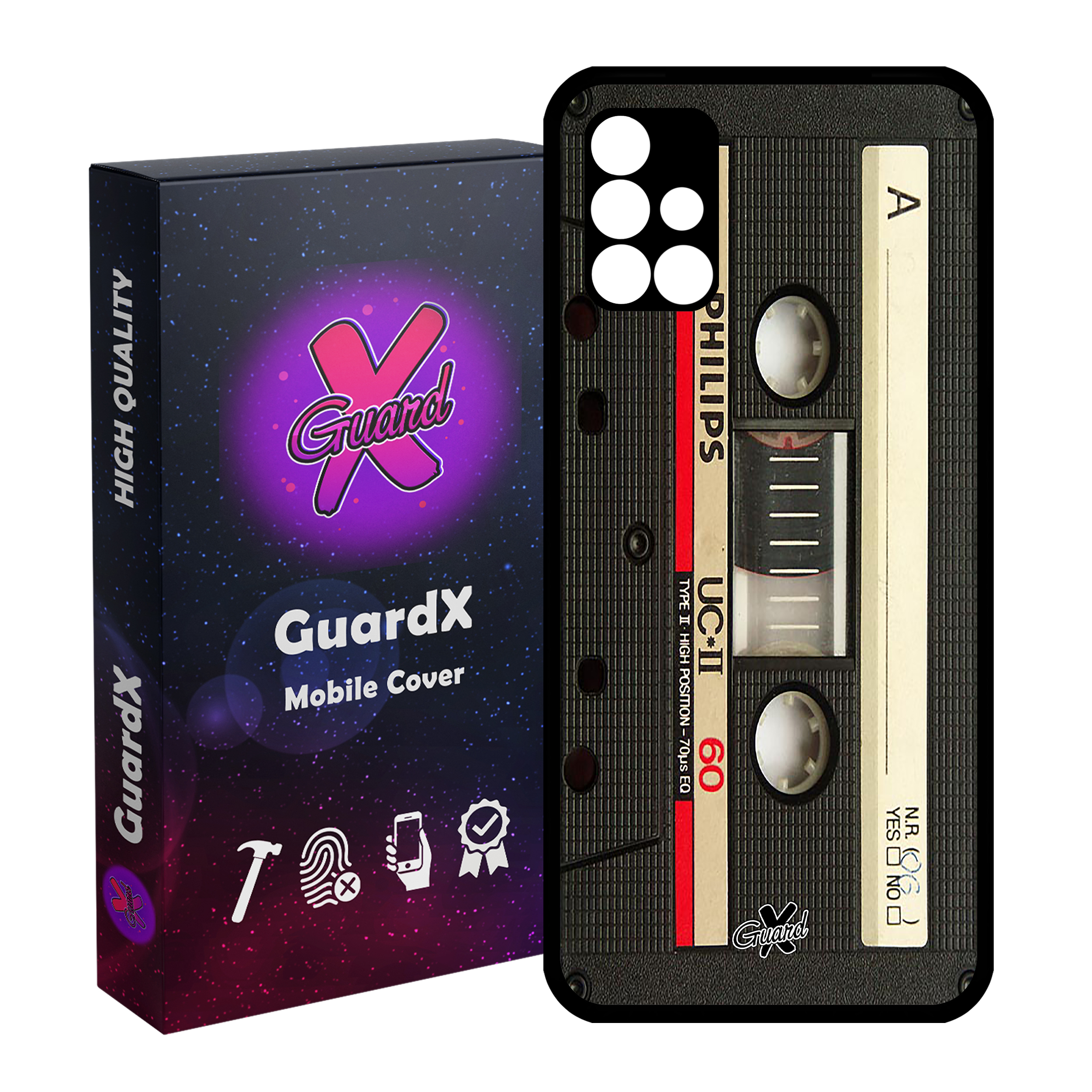 کاور گارد ایکس طرح Cassette مدل Glass10063 مناسب برای گوشی موبایل سامسونگ Galaxy M31s