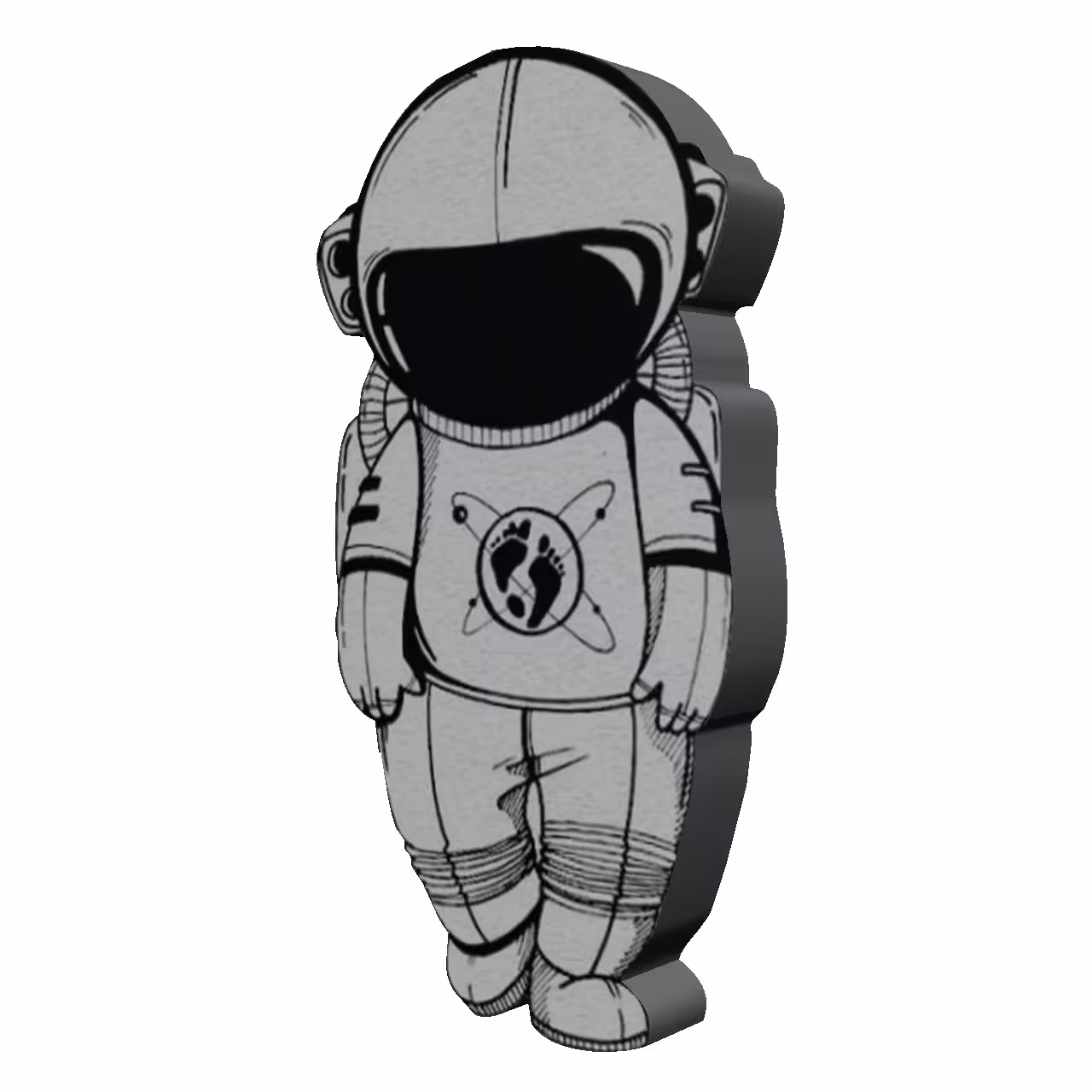 استیکر طرح آدم فضائی مدل Spaceman2