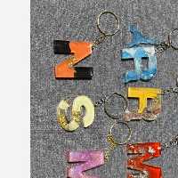 دسته کلید حروف به همراه آویز کلید(رنگ و طرح دلخواه پذیرفته میشود)