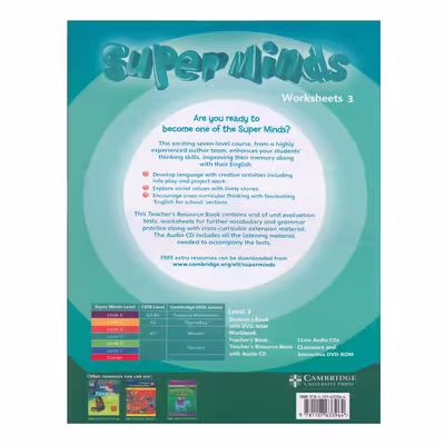 کتاب Super Minds Worksheets 3 اثر Kathryn Escribano انتشارات الوندپویان