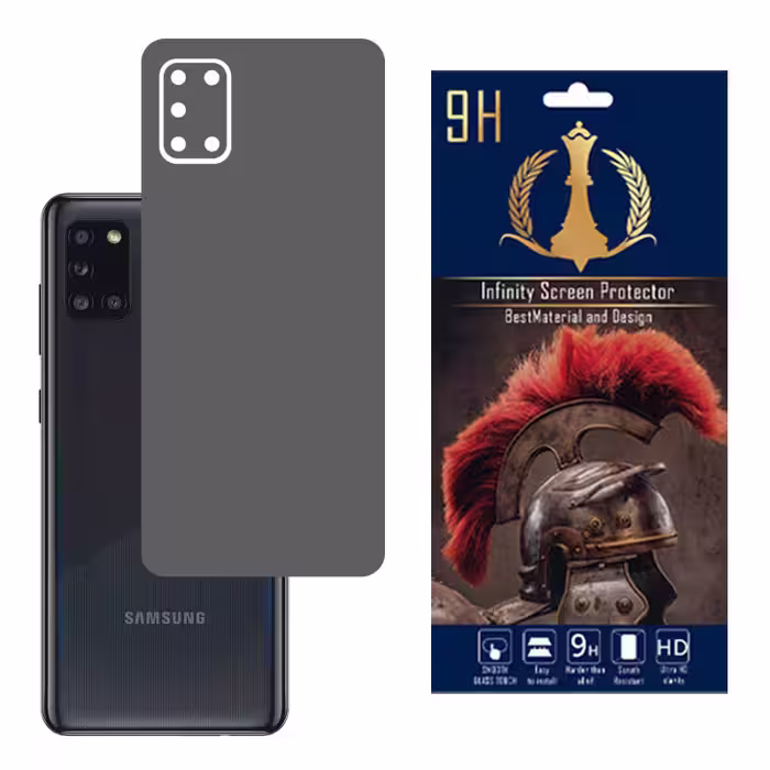 برچسب پوششی اینفینیتی مدل PRO MAX مناسب برای گوشی موبایل سامسونگ GALAXY A31 به همراه محافظ صفحه نمایش و محافظ لنز دوربین