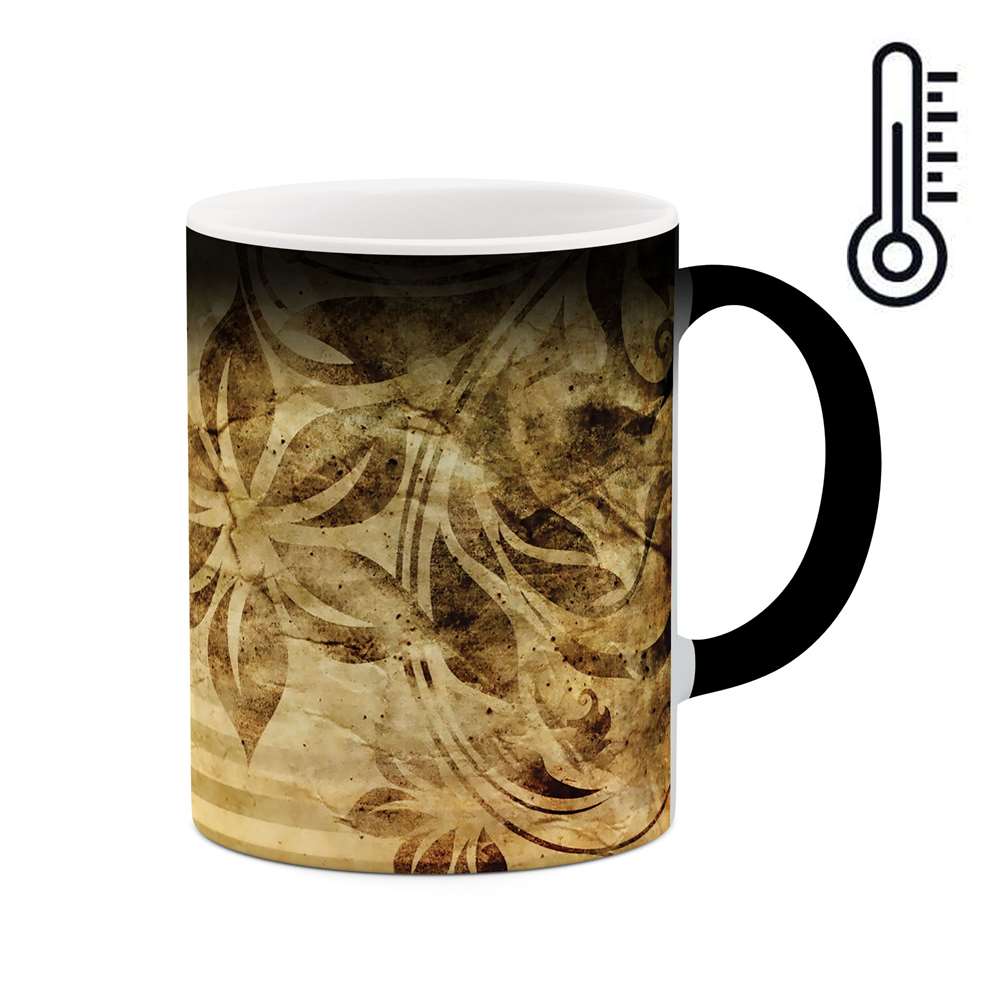 ماگ حرارتی طرح گل مدل mgh00539