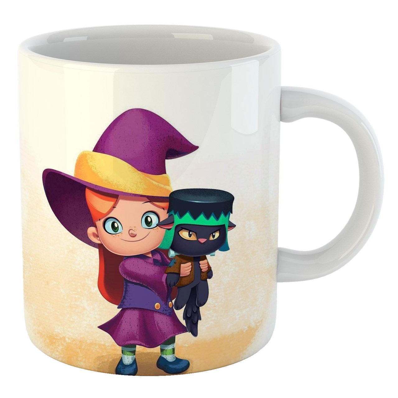 ماگ الینور طرح کارتونی دختر جادوگر مدل KTMG274