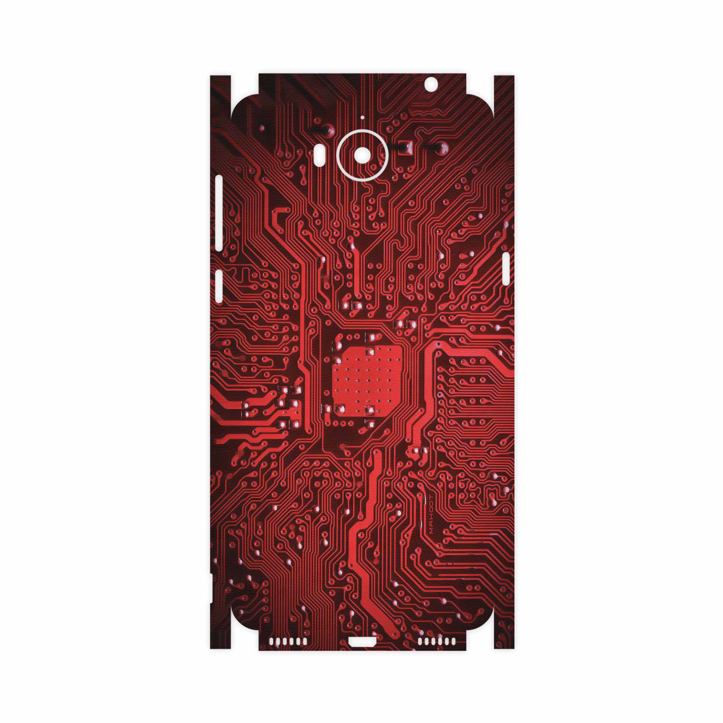 برچسب پوششی ماهوت مدل Red Printed Circuit Board-FullSkin مناسب برای گوشی موبایل هوآوی Y5 2017