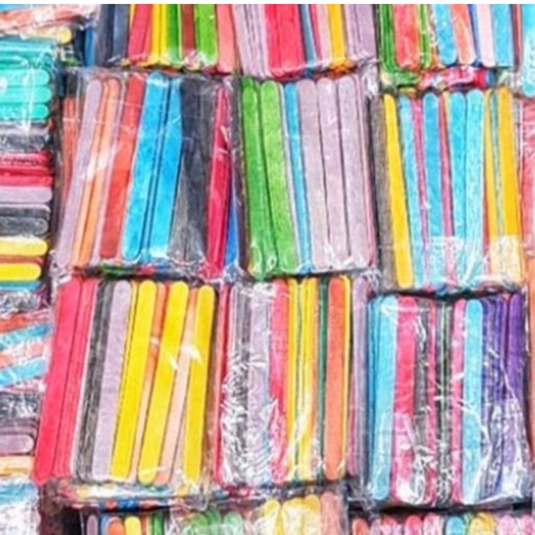 چوب بستنی بهداشتی باریک رنگی