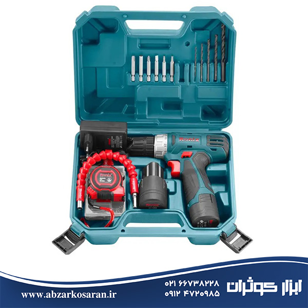 کیت دریل شارژی 12 ولت رونیکس Ronix مدل RS-8012
