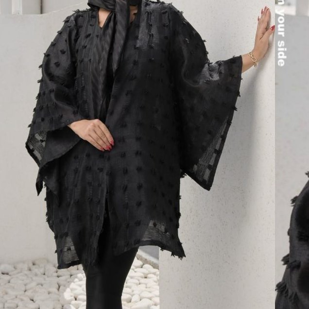 مانتو شرلی(جنس نساجی اشکی)