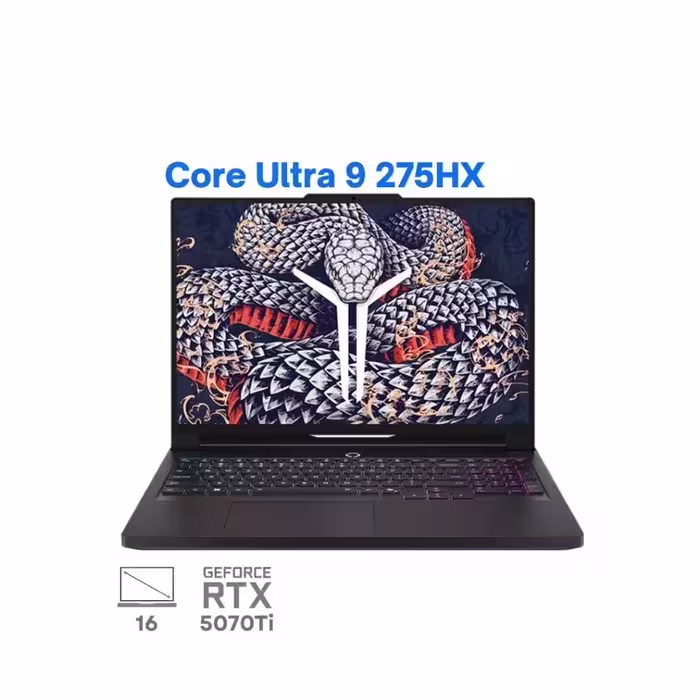 لپ تاپ گیمینگ لنوو لیجن 7 پرو مدل Lenovo Legion 7 Pro Y9000P Core Ultra 7 275HX RTX 5080 175W 32G 1T 2.5K 240Hz OLED White 2025