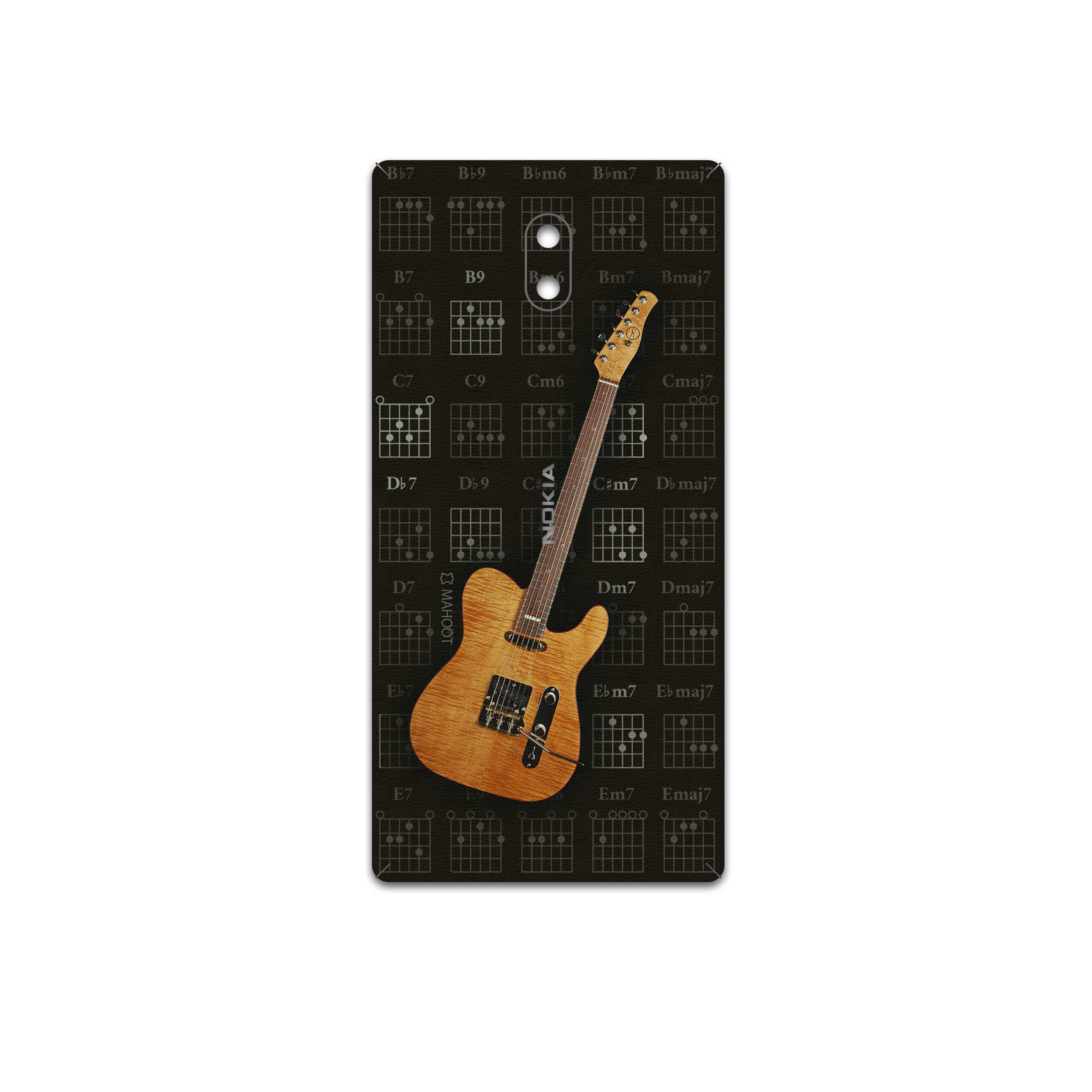 برچسب پوششی ماهوت مدل Guitar-Instrument مناسب برای گوشی موبایل نوکیا 3