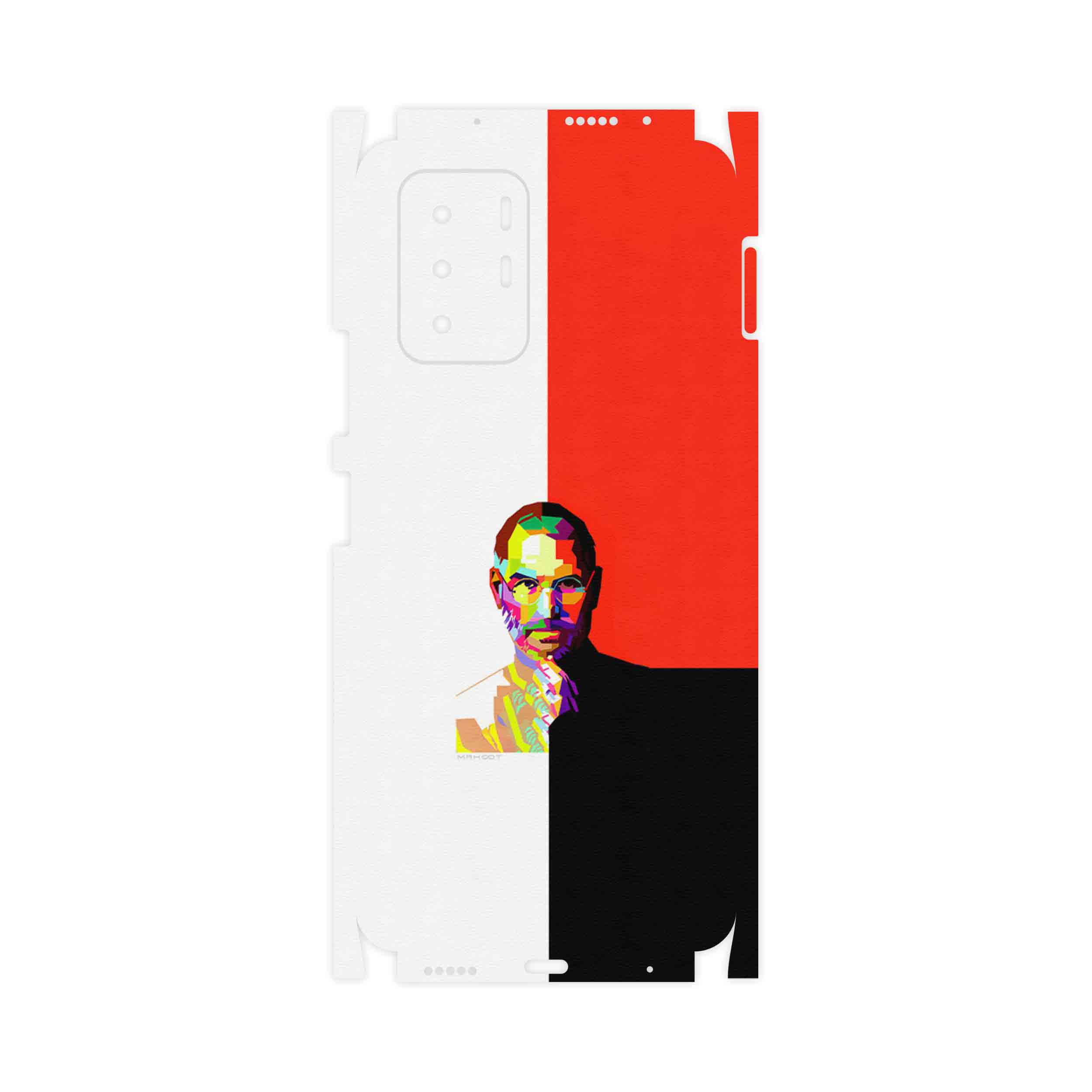 برچسب پوششی ماهوت مدل 1 Collage of Steve Jobs-FullSkin مناسب برای گوشی موبایل شیائومی Redmi Note 10 Pro (China)