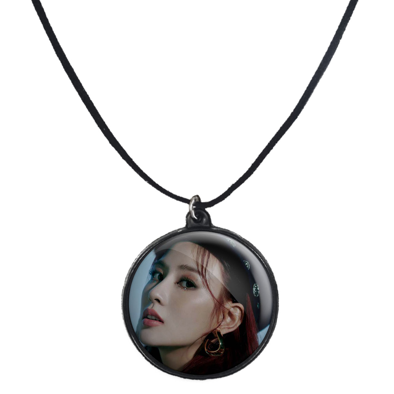 گردنبند پرمانه طرح Apinkگروه موسیقی کد pmb.11962 مدل دو طرفه