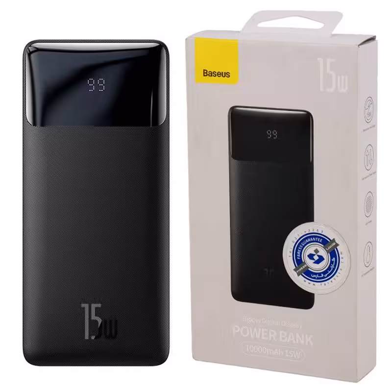 پاور بانک فست شارژ 10000 باسئوس Baseus Bipow PPBD05000 15W