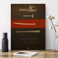 تابلو شاسی گلاک طرح داستان پالپ فیکشن Pulp Fiction کد FMO105 | دنیای قاب