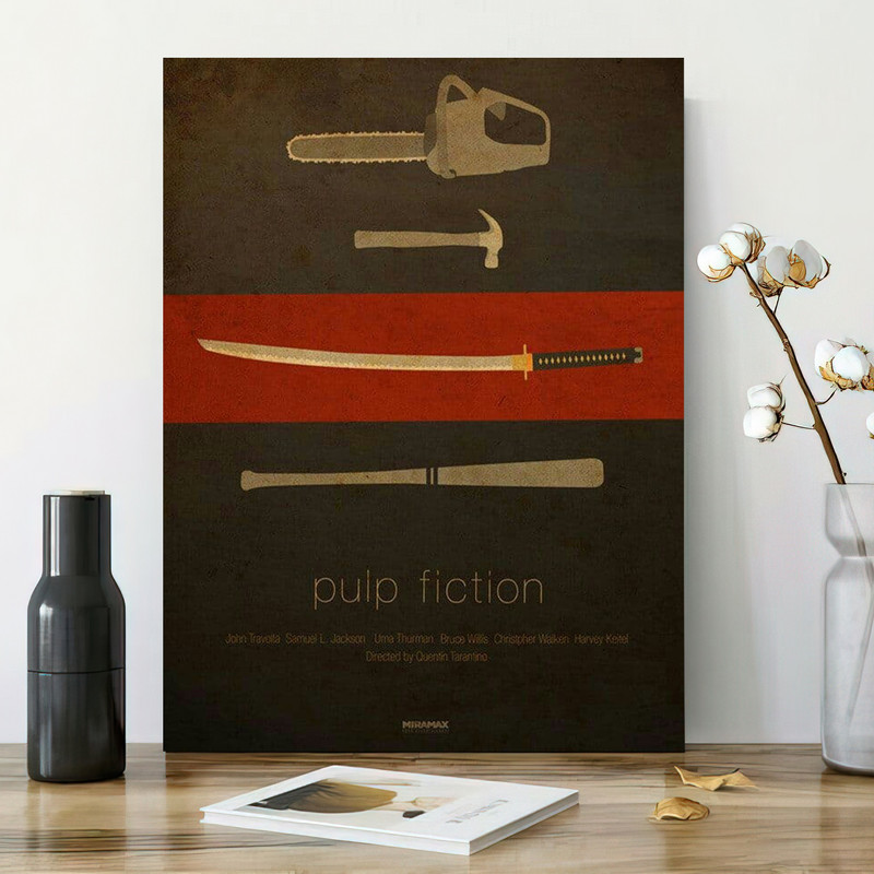 تابلو شاسی گلاک طرح داستان پالپ فیکشن Pulp Fiction کد FMO105 | دنیای قاب