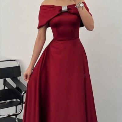 ماکسی مجلسی ساتن آمریکایی مدل کاترین - کد 2008