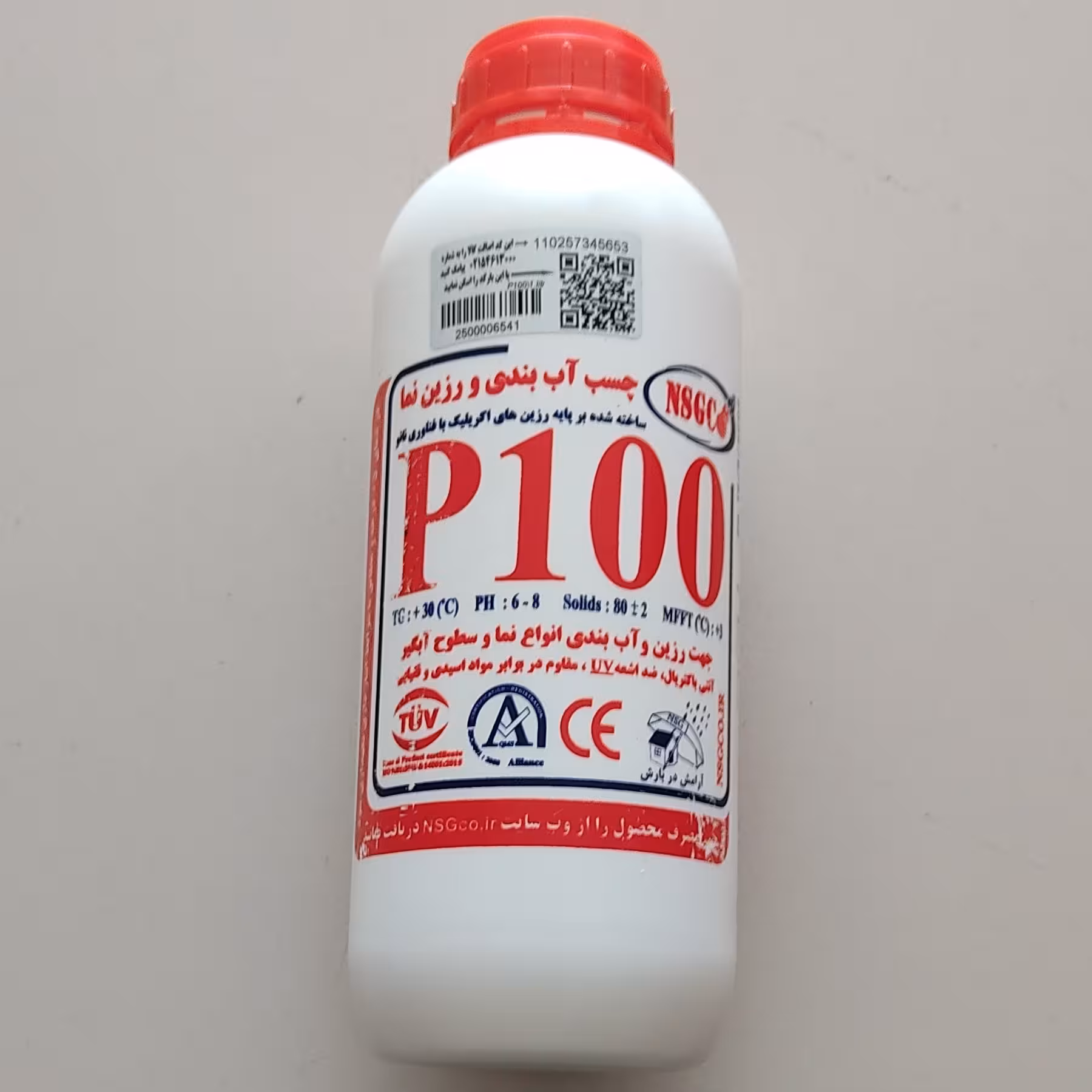 آببندی و آب گریز کردن نما p100 یک لیتر