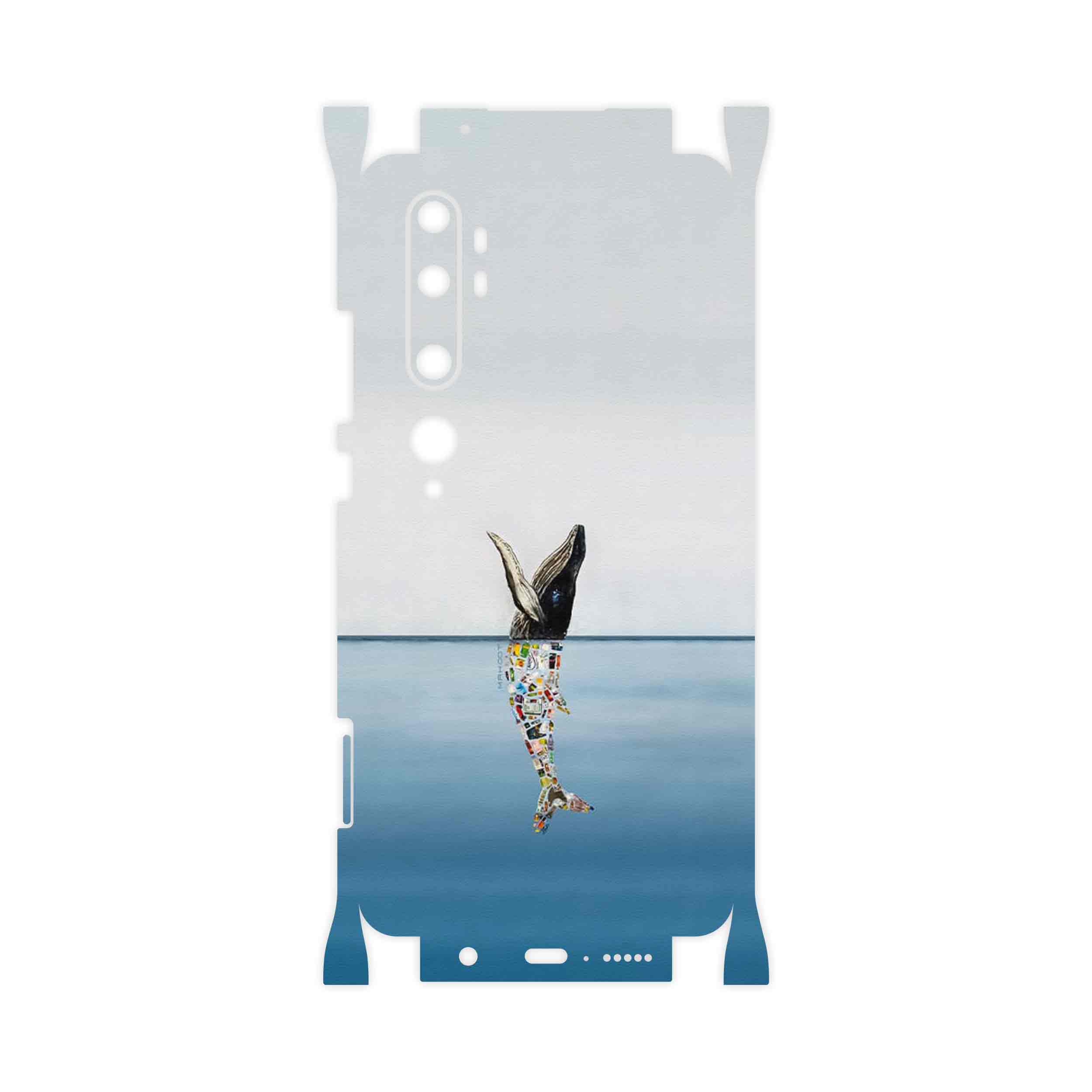 برچسب پوششی ماهوت مدل Collage of Sea Trash-FullSkin مناسب برای گوشی موبایل شیائومی Mi Note 10 Pro