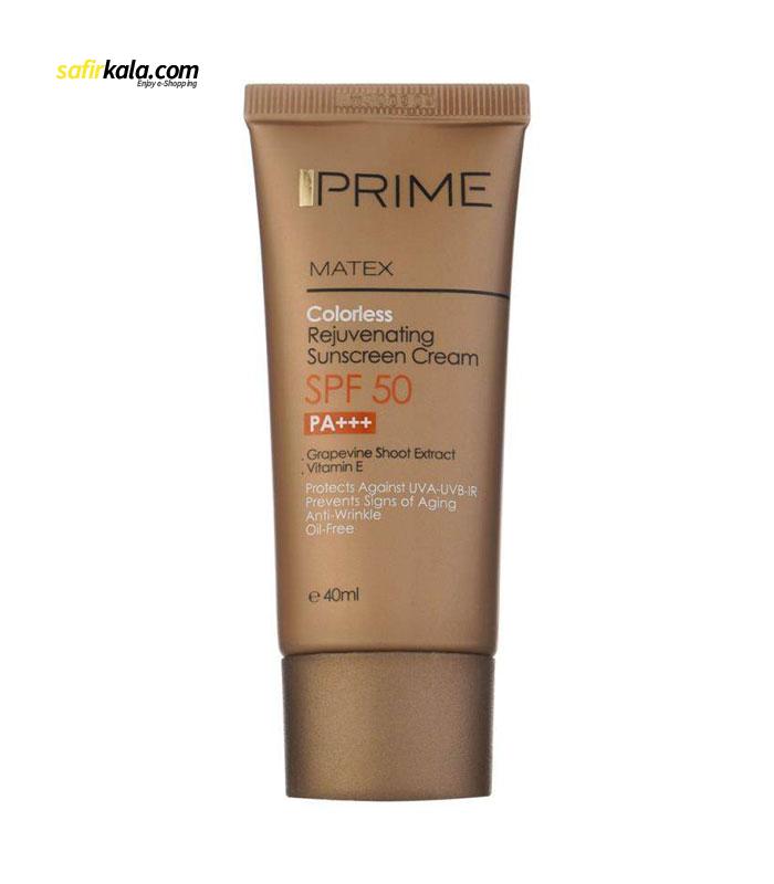 کرم ضد آفتاب پریم مدل anti-aging spf50 حجم 40 میلی لیتر