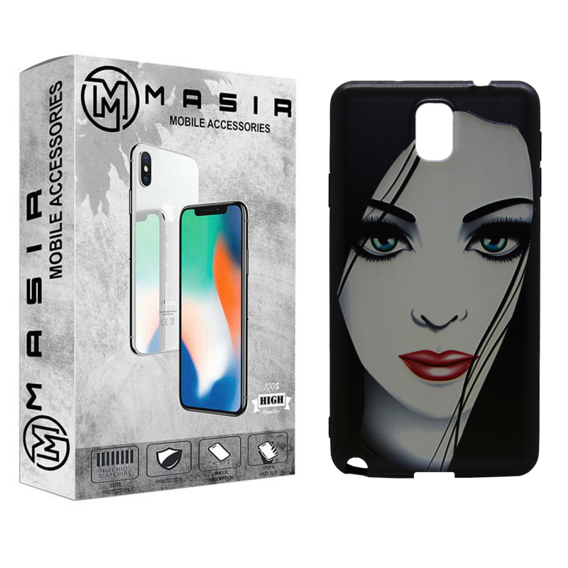 کاور مسیر طرح دختر مدل nw-01 مناسب برای گوشی موبایل سامسونگ Galaxy Note 3 