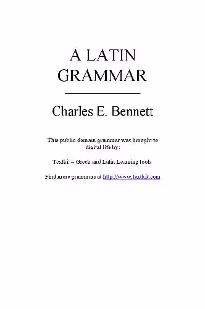 خرید و دانلود نسخه کامل کتاب A Latin Grammar