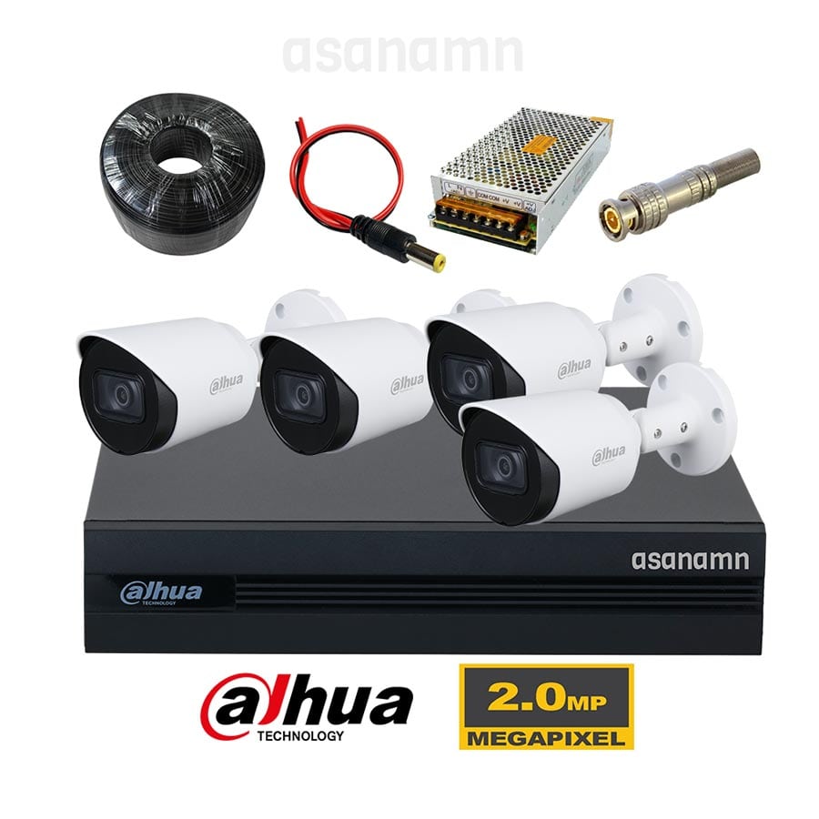 پک دوربین مداربسته داهوا 4 کانال 1200TP