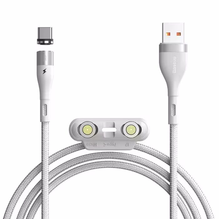 کابل تبدیل USB-C به لایتنینگ / Type-c / MicroUSB باسئوس مدل CA1T3-A طول 1 متر