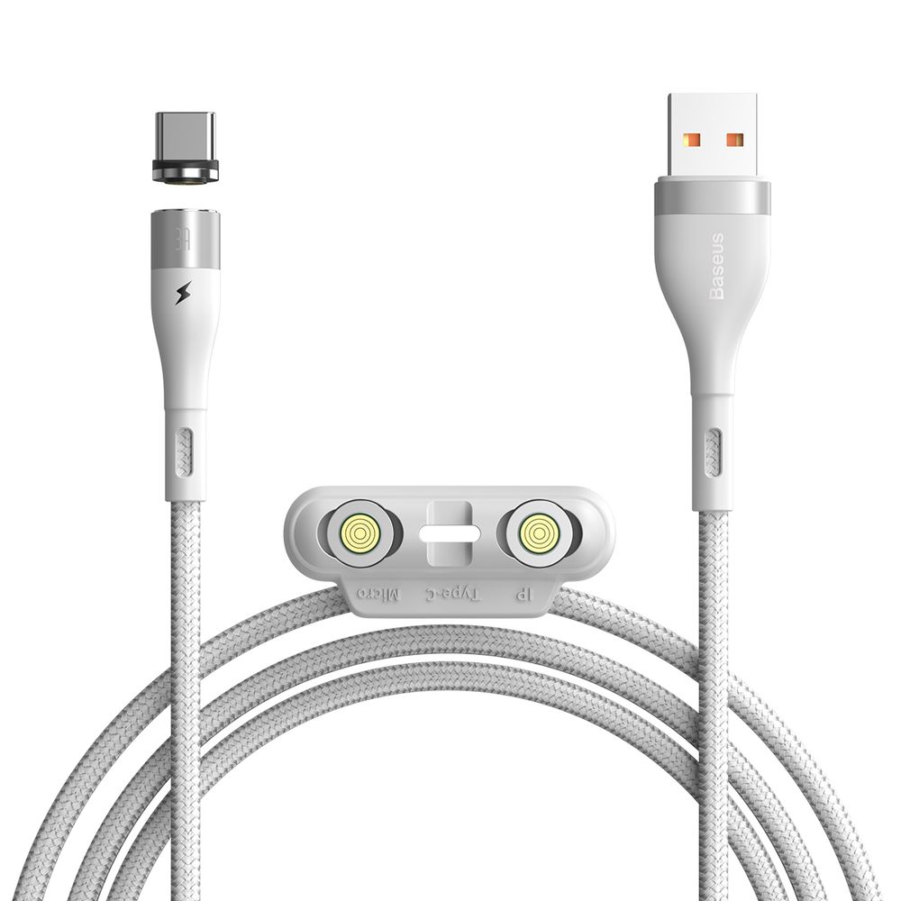 کابل تبدیل USB-C به لایتنینگ / Type-c / MicroUSB باسئوس مدل CA1T3-A طول 1 متر