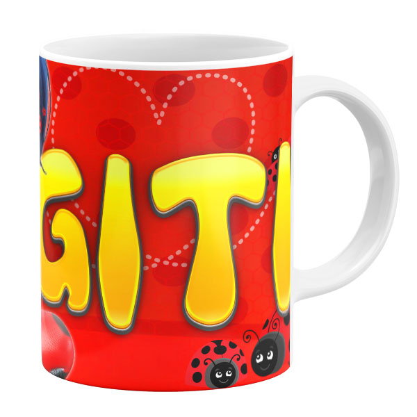 ماگ طرح دختر کفشدوزکی مدل گیتی