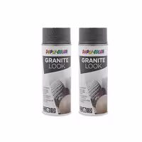 اسپری رنگ گرانیت قهوه ای دوپلی کالر مدل Granite look حجم 400 میلی لیتر مجموعه 2 عددی