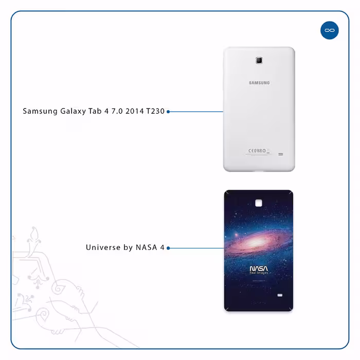 برچسب پوششی ماهوت مدل Universe-by-NASA-4 مناسب برای تبلت سامسونگ Galaxy Tab 4 7.0 2014 T230