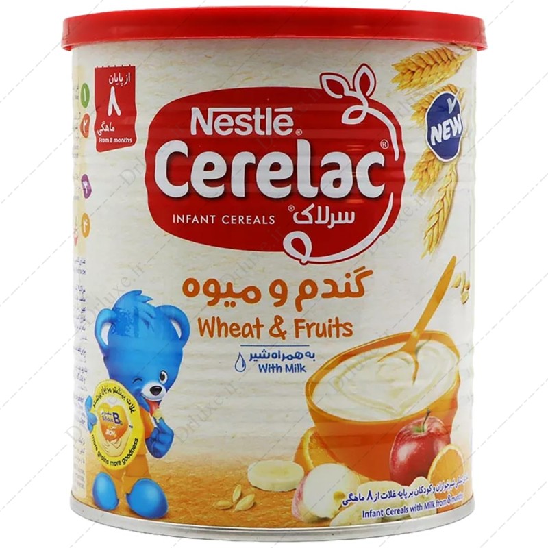 قیمت و خرید سرلاک گندم و میوه همراه شیر نستله 400 گرم - دکتر لوکس