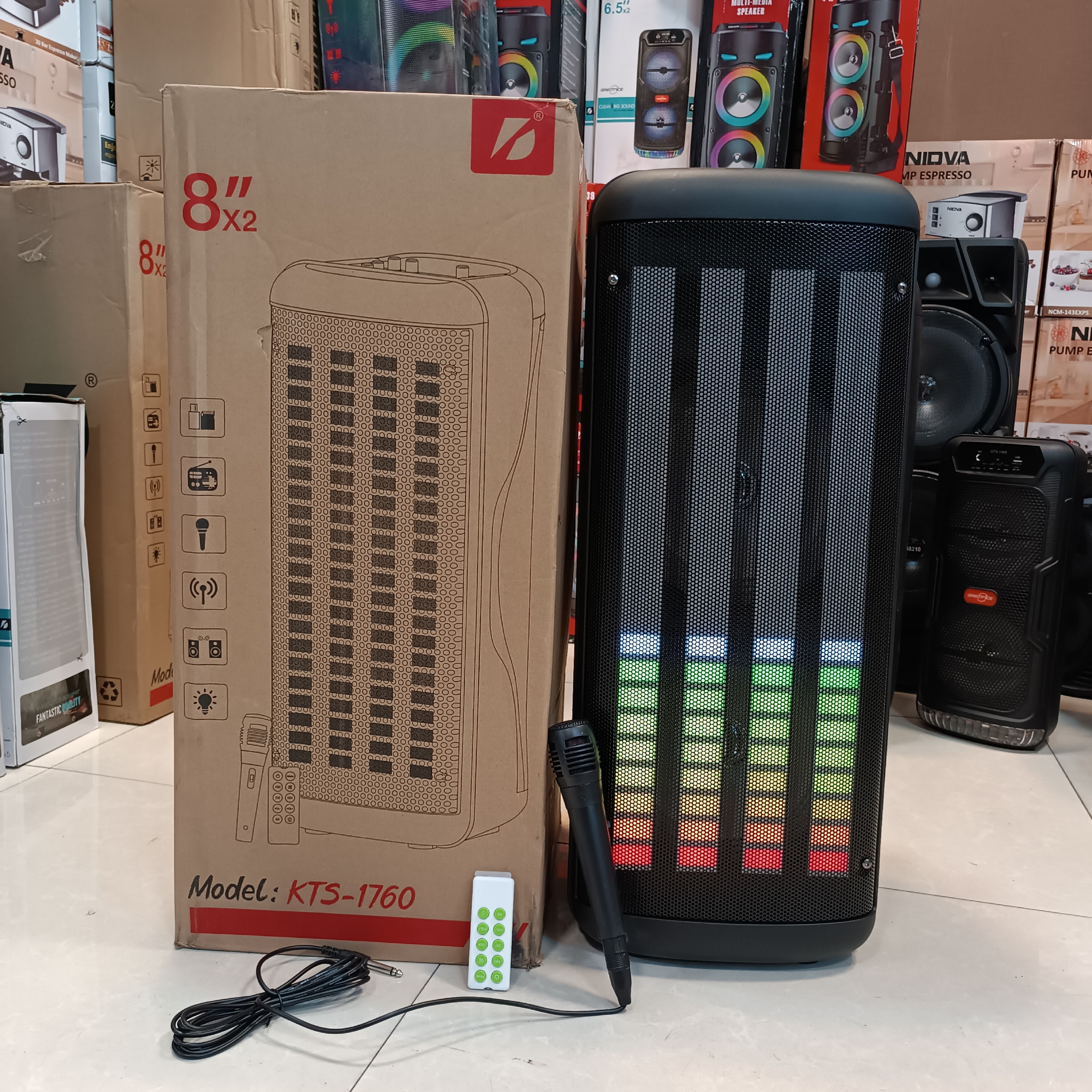 اسپیکر بلوتوثی قابل حمل مدل KTS1760 دارای میکروفون