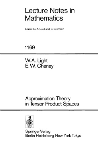 خرید و دانلود نسخه کامل کتاب Approximation Theory in Tensor Product Spaces