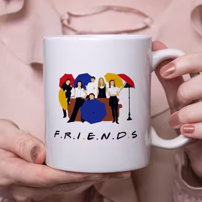 ماگ طرح friends مدل شهربانو