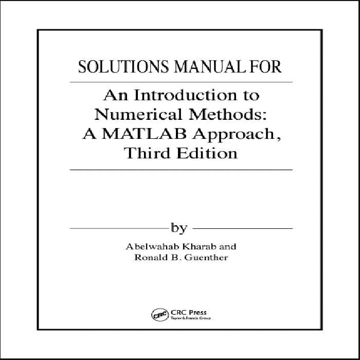 خرید و دانلود نسخه کامل کتاب [Solution Manual] An Introduction to Numerical Methods: A MATLAB Approach (3rd Edition) - Pdf