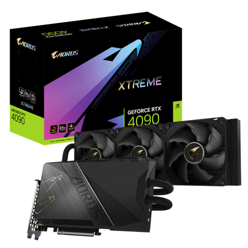 کارت گرافیک  گیگابایت مدل AORUS GeForce RTX™ 4090 XTREME WATERFORCE با حافظه 24 گیگابایت