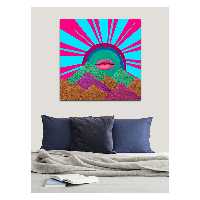 تابلو شاسی طرح انتزاعی کلاژ مدل TS1158