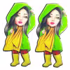 استیکر پارچه و لباس مدل ST18 بسته 2 عددی